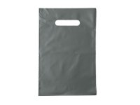 Taška 20x30cm s průhmatem stříbrná 194ks DOPRODEJ